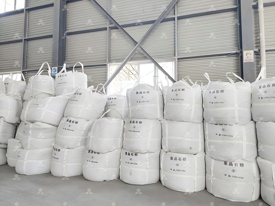 Barite ore and finished powder