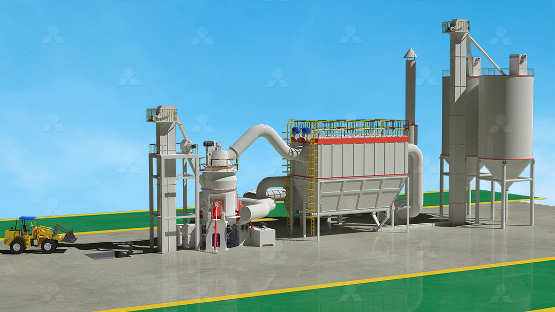 Complete fertilizer mineral powder processing plant process spine