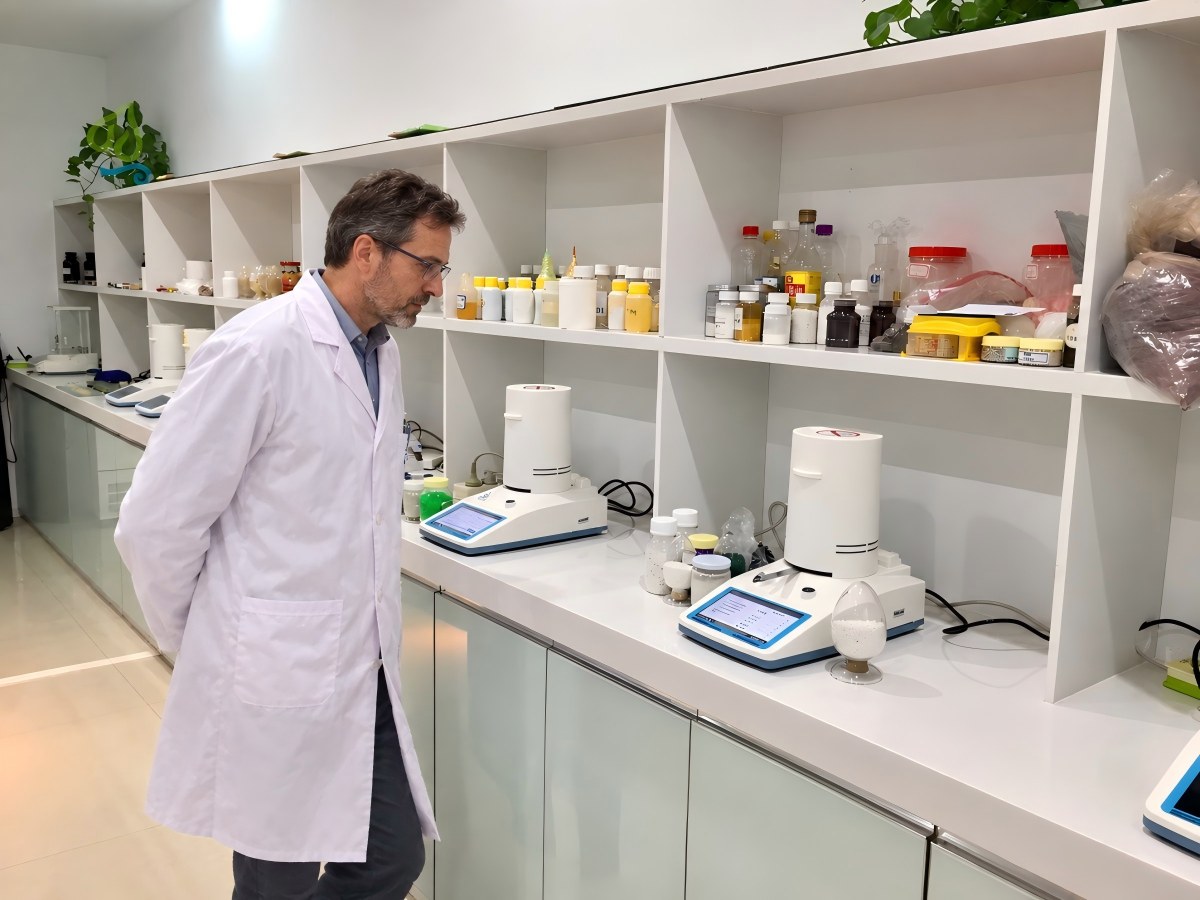Industrial gypsum material analysis and quality testing