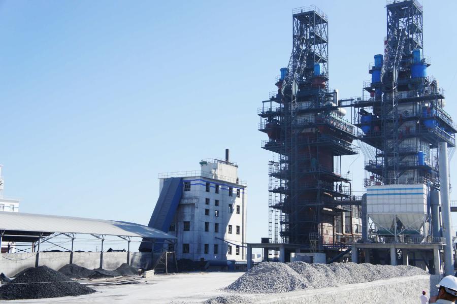 Twin-shaft lime kiln for quicklime production