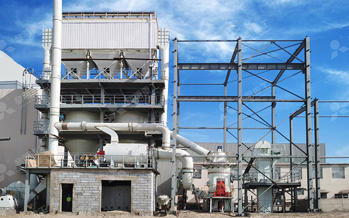 Grinding for desulfurization gypsum in steel mills