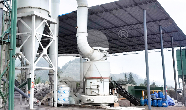 Limestone powder production line for road construction